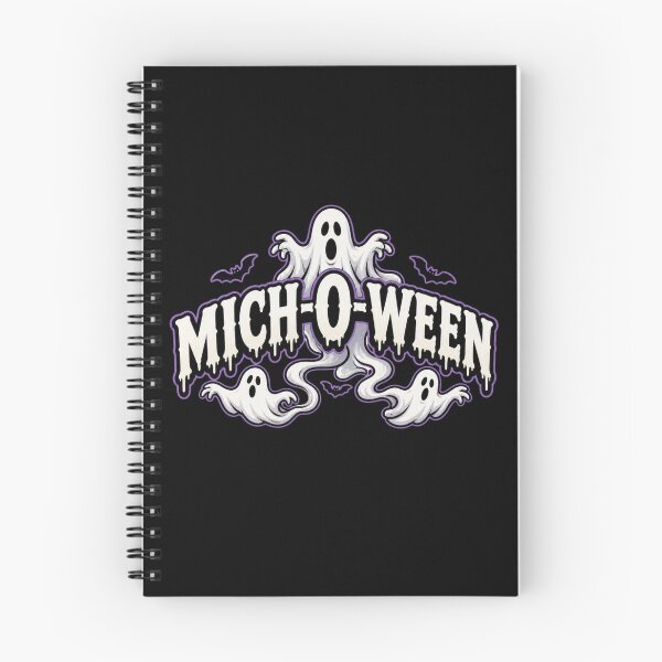 Item preview, MICH-O-WEEN Halloween Michigan cute ghost design designed and sold by LoneTide.