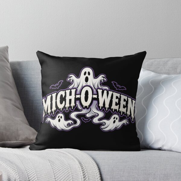 Item preview, MICH-O-WEEN Halloween Michigan cute ghost design designed and sold by LoneTide.