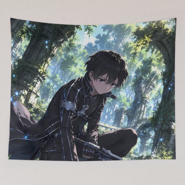 Item preview, Kirito Sword Art Online Enchanted Forest Water Quest designed and sold by Dashsopaner.
