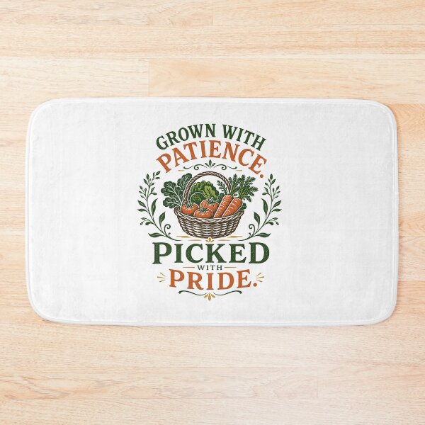 Item preview, Grown With Patience Picked With Pride Vegetable Garden designed and sold by Colorful Designs.