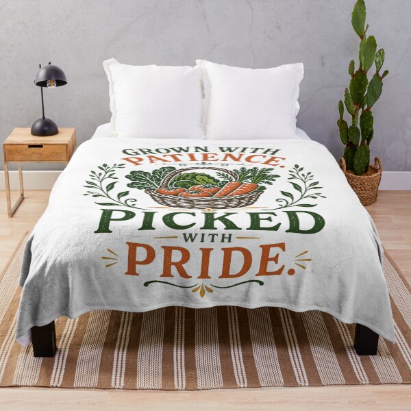 Item preview, Grown With Patience Picked With Pride Vegetable Garden designed and sold by Colorful Designs.