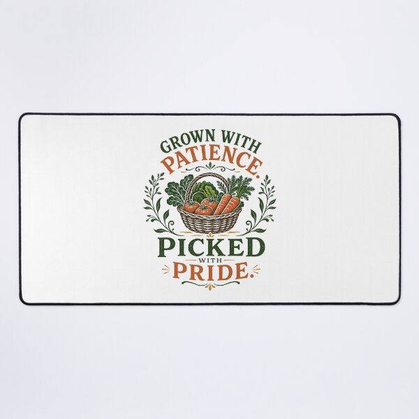 Item preview, Grown With Patience Picked With Pride Vegetable Garden designed and sold by Colorful Designs.