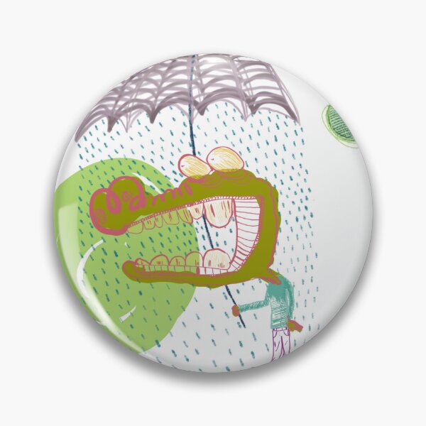 Item preview, croc in the rain designed and sold by dogwaterchamp.