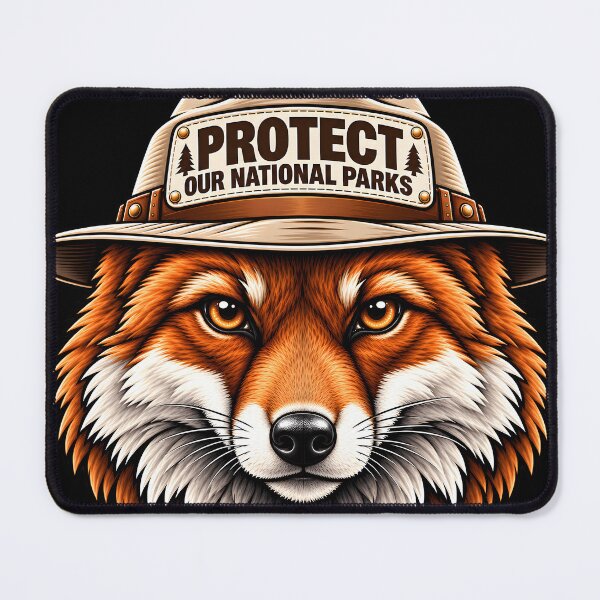 Item preview, Protect Our National Parks – Fox Nature Conservation Design designed and sold by WAUZ.