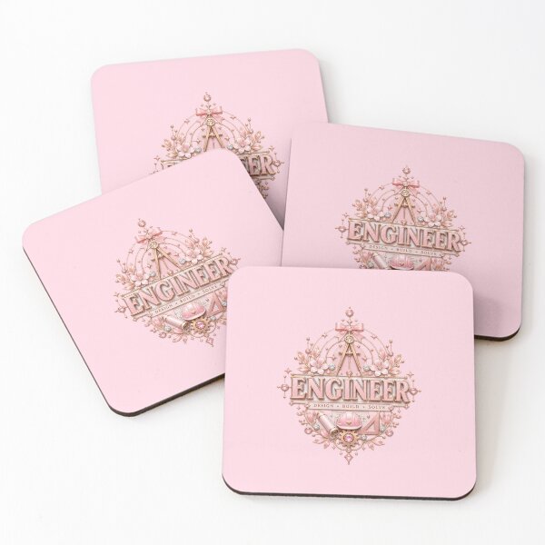 Item preview, Engineer – Baby Pink Rose Gold Engineering Design designed and sold by HO•Designs.