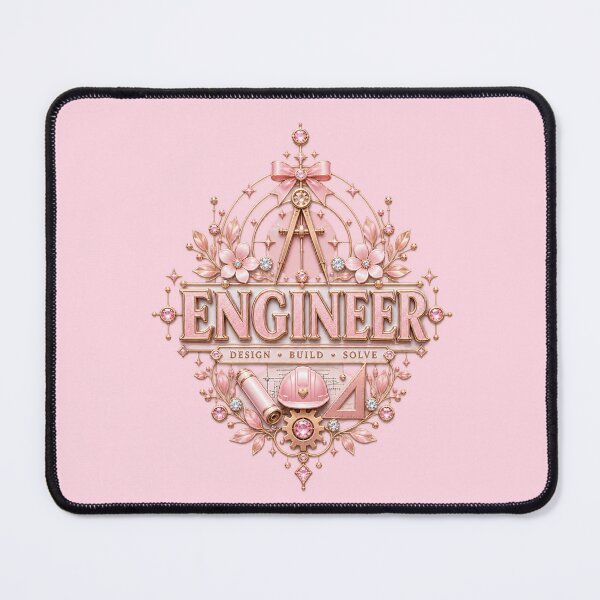 Item preview, Engineer – Baby Pink Rose Gold Engineering Design designed and sold by HO•Designs.
