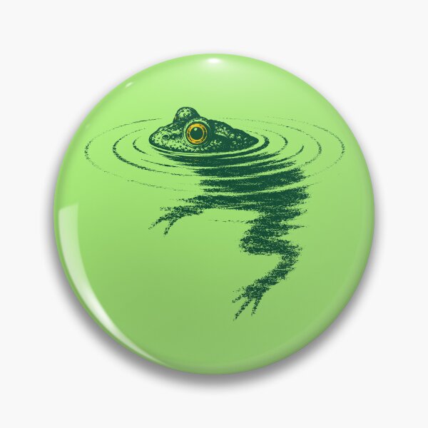 Item preview, Cosmic Frog in Water Ripples - Trippy Space Wildlife designed and sold by sportfantees.