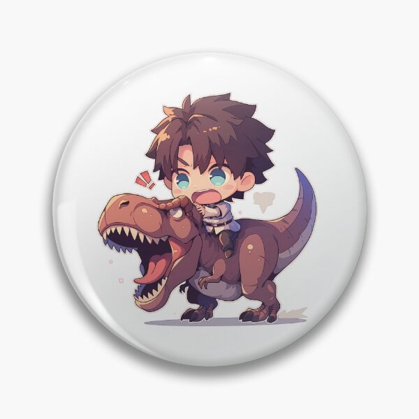 Item preview, Fujimaru Ritsuka Fate Grand Order Chibi Dinosaur Rider designed and sold by Dashsopaner.
