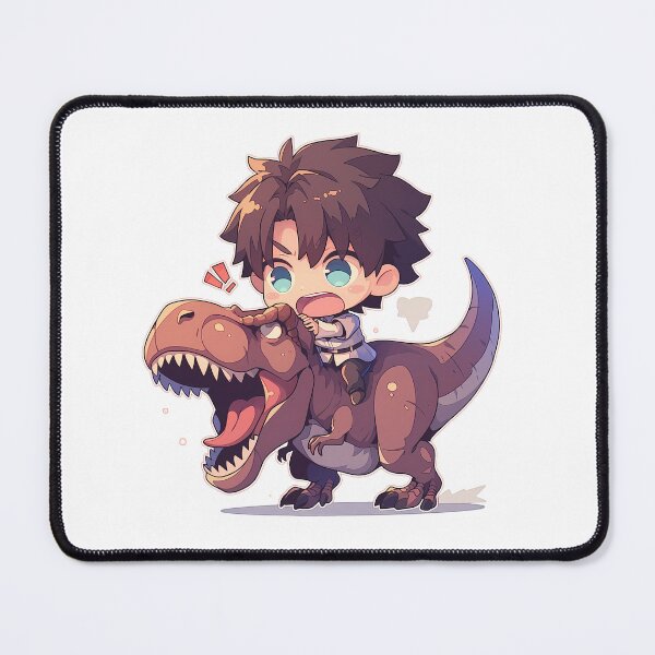 Item preview, Fujimaru Ritsuka Fate Grand Order Chibi Dinosaur Rider designed and sold by Dashsopaner.