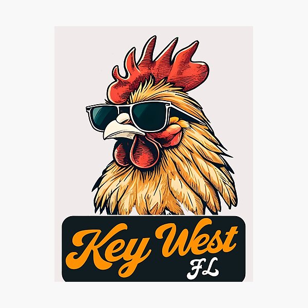 Item preview,  Key West rooster and retro vintage for family Florida vacation designed and sold by erozzz.
