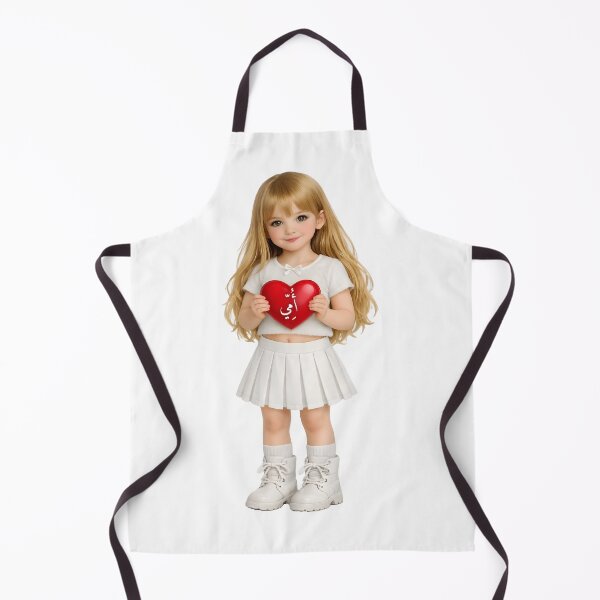 Item preview, Sweet Little Girl Holding Red Heart for Mom designed and sold by AmirArtisanVibe.