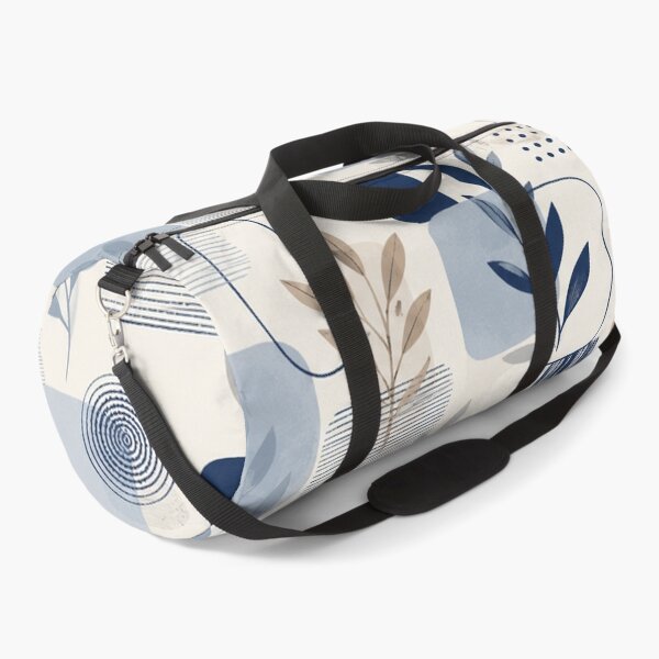 Item preview, Abstract Botanical Geometric Pattern – Navy Blue, Sage & Beige designed and sold by Punch-E415.