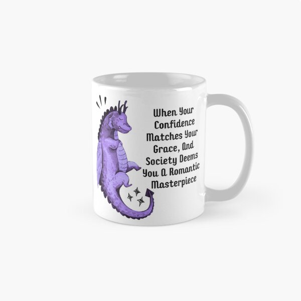 Item preview, Cute Purple Dragon Confidence Elegance Quote  designed and sold by aliyeus.