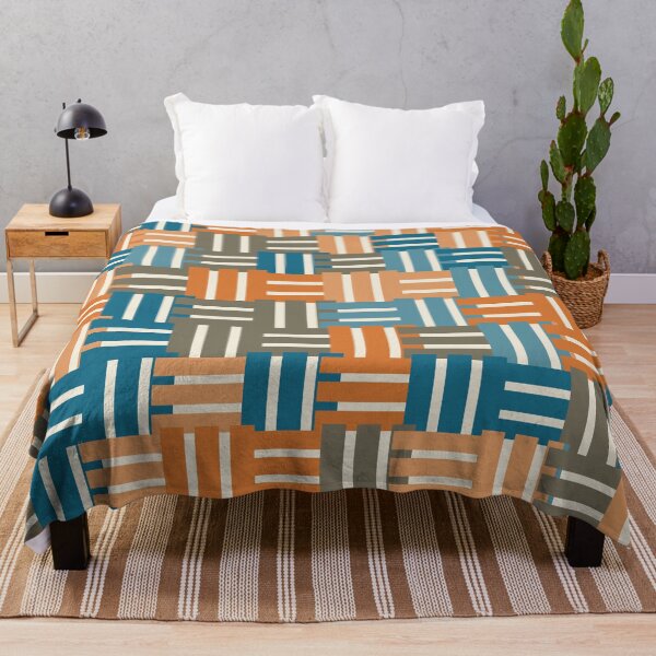 Item preview, Woven Blocks Sunset Teal designed and sold by TexSta.