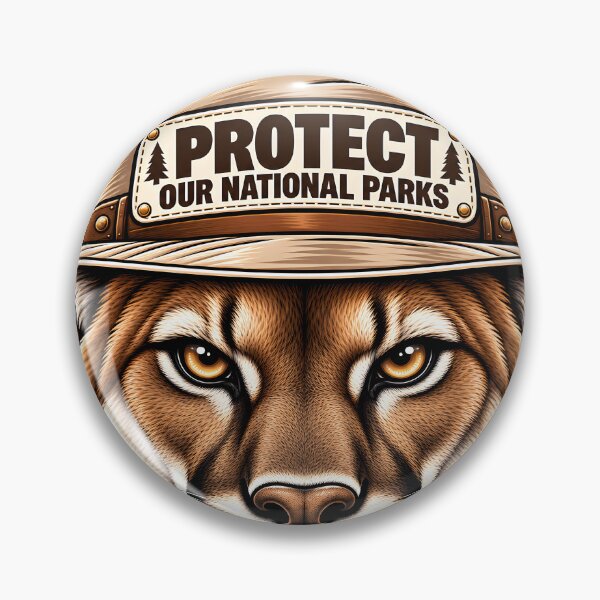Item preview, Protect Our National Parks – Mountain Lion Wildlife Design designed and sold by WAUZ.