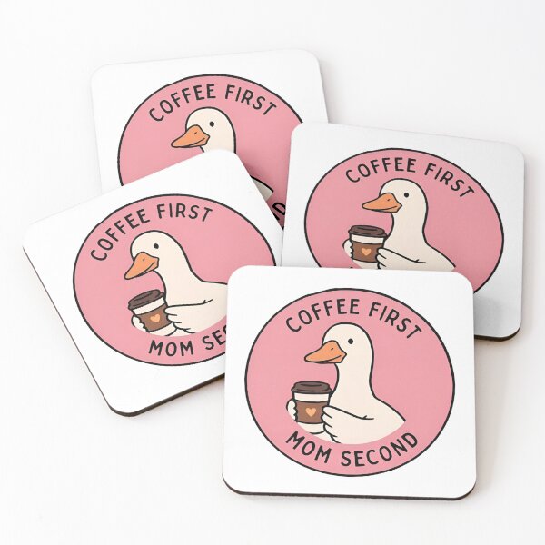 Item preview, Funny Mom Coffee Duck – Coffee First Mom Second  designed and sold by LuloCreative.