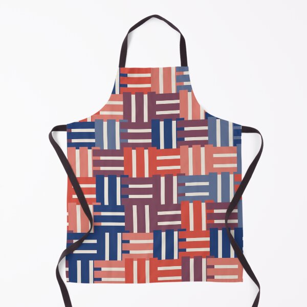 Item preview, Woven Blocks Coral Navy designed and sold by TexSta.