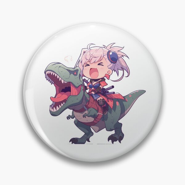 Item preview, Miyamoto Musashi Fate Grand Order Chibi Dinosaur Journey designed and sold by Dashsopaner.