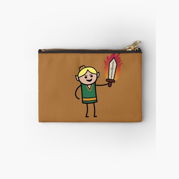 Item preview, stickman elf with burning sword designed and sold by Iridianwilds.