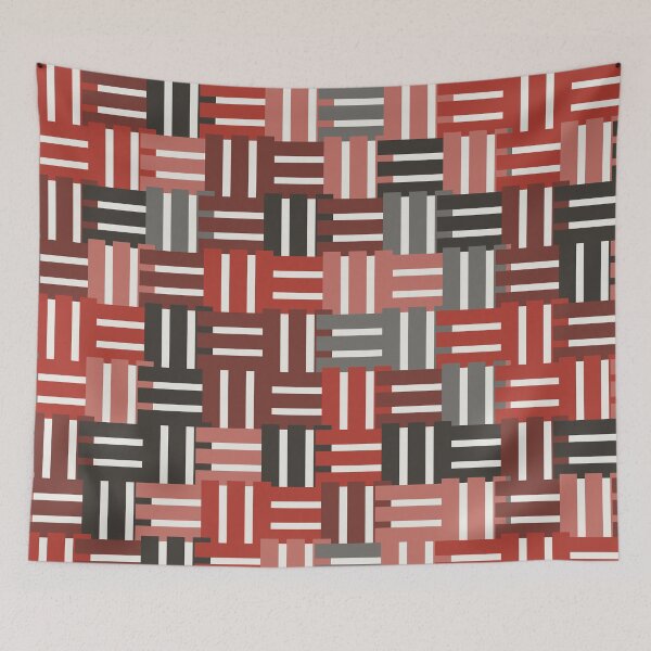 Item preview, Woven Blocks Brick Charcoal designed and sold by TexSta.