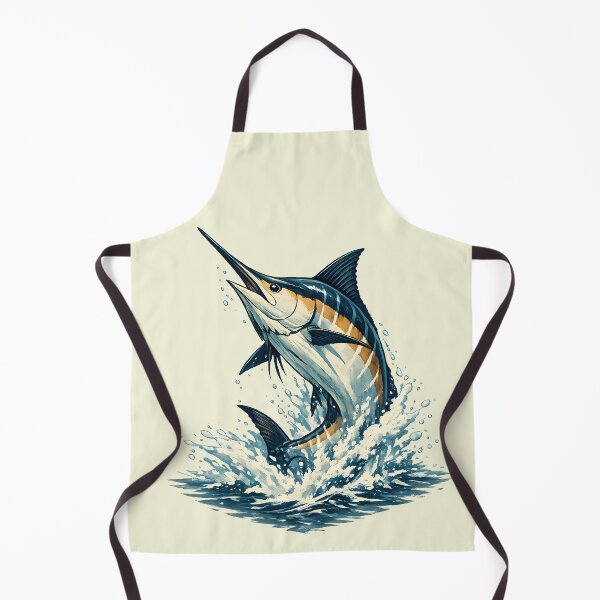 Item preview, Marlin breaking the ocean surface designed and sold by Daily Quirk.
