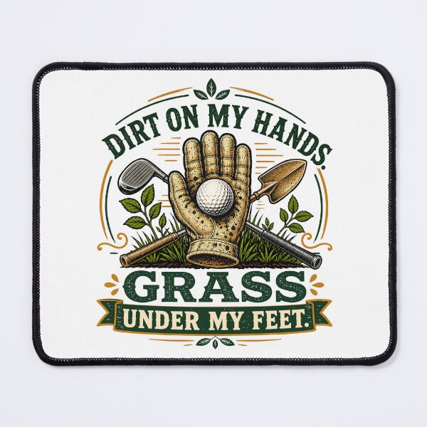 Item preview, Dirt On My Hands Grass Under My Feet Golf Gardening designed and sold by Colorful Designs.
