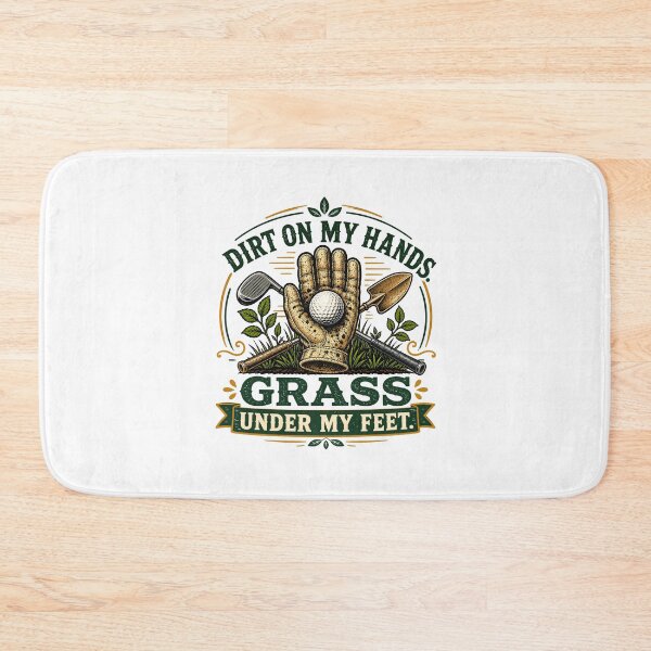 Item preview, Dirt On My Hands Grass Under My Feet Golf Gardening designed and sold by Colorful Designs.