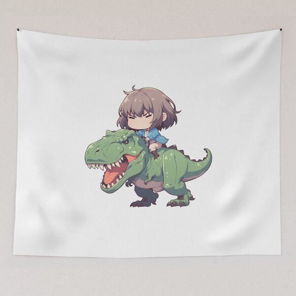 Item preview, Oberon Vortigern Fate Grand Order Green Dinosaur Ride designed and sold by Dashsopaner.