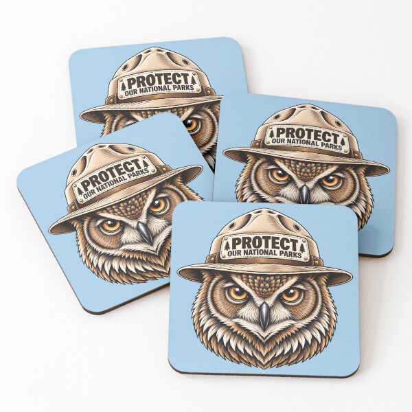 Item preview, Protect Our National Parks – Owl Wildlife Conservation Design designed and sold by WAUZ.