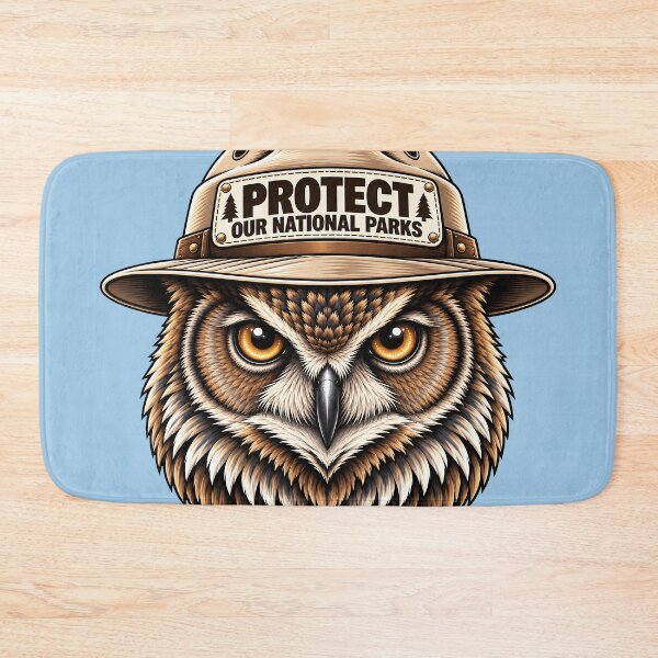 Item preview, Protect Our National Parks – Owl Wildlife Conservation Design designed and sold by WAUZ.