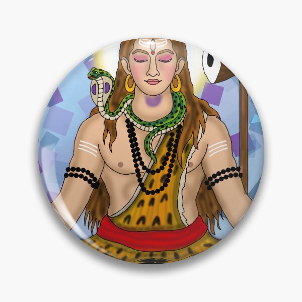 Item preview, Lord Shiva Artwork | Mahadev Hindu God Digital Painting & Spiritual Illustration  Description designed and sold by Harshit_Digital_Arts.