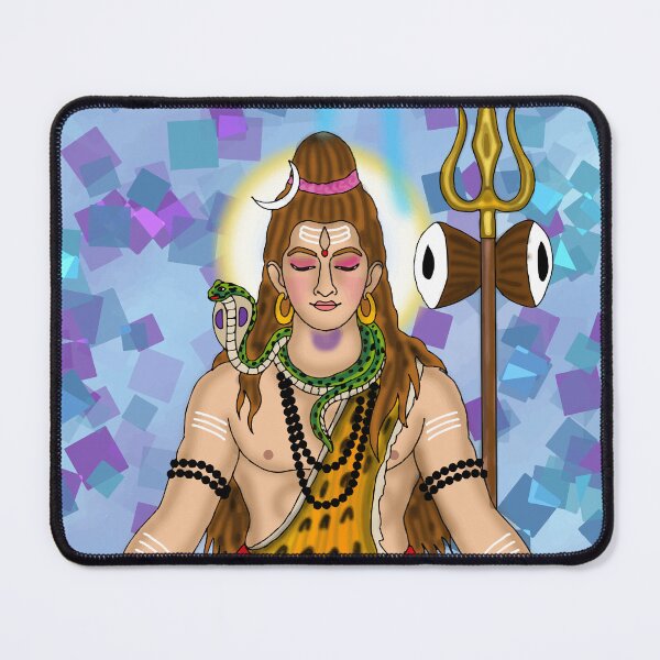 Item preview, Lord Shiva Artwork | Mahadev Hindu God Digital Painting & Spiritual Illustration Description designed and sold by Harshit_Digital_Arts.