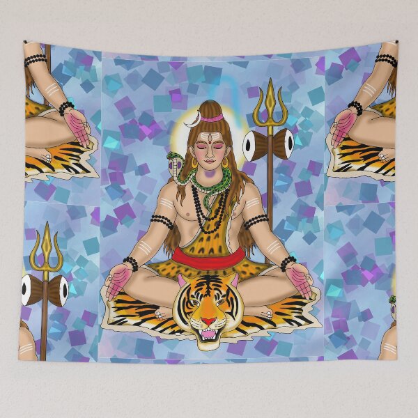 Item preview, Lord Shiva Artwork | Mahadev Hindu God Digital Painting & Spiritual Illustration  Description designed and sold by Harshit_Digital_Arts.