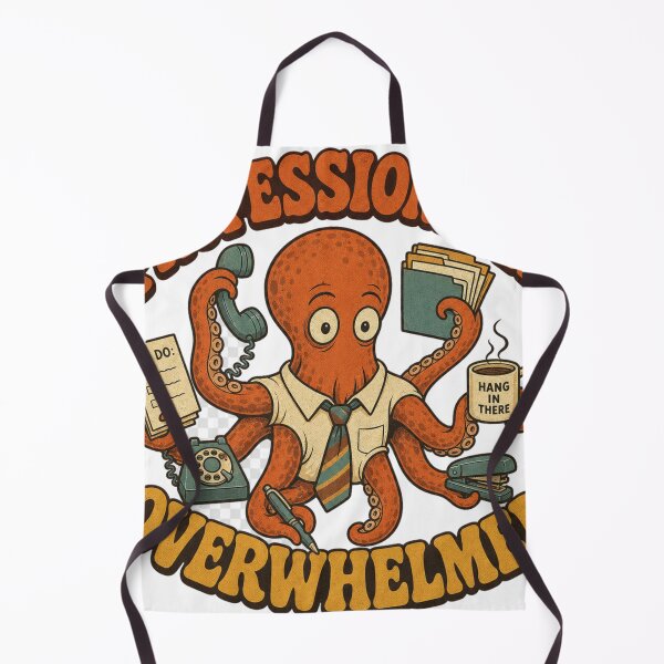 Item preview, Professionally Overwhelmed Retro Office Humor designed and sold by BoosterShop.