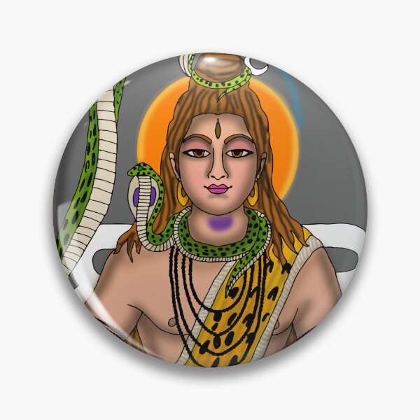 Item preview, Lord Shiva Artwork | Mahadev Hindu God Digital Painting & Spiritual Illustration  Description designed and sold by Harshit_Digital_Arts.