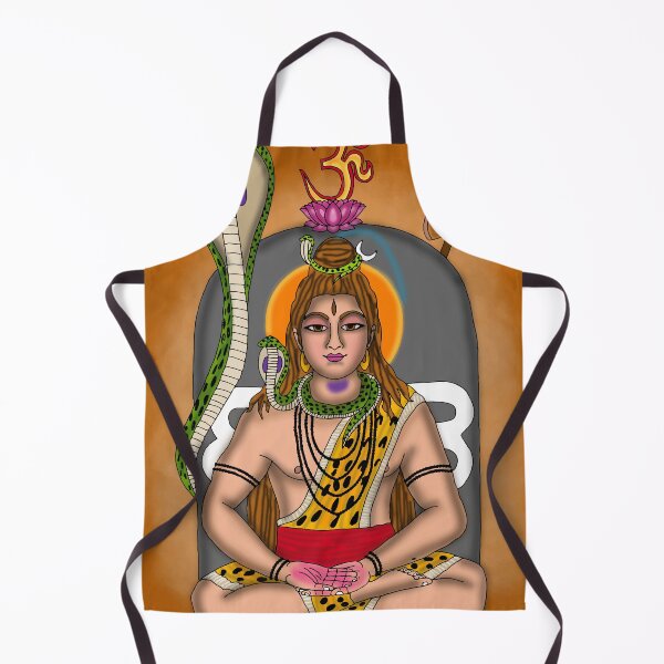 Item preview, Lord Shiva Artwork | Mahadev Hindu God Digital Painting & Spiritual Illustration Description designed and sold by Harshit_Digital_Arts.