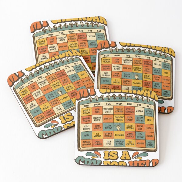 Item preview, My Calendar Is A Cry For Help Retro Office Humor designed and sold by BoosterShop.