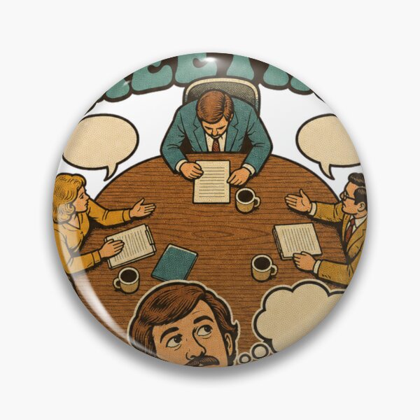 Item preview, As Discussed In The Meeting I Ignored Retro Office Humor designed and sold by BoosterShop.