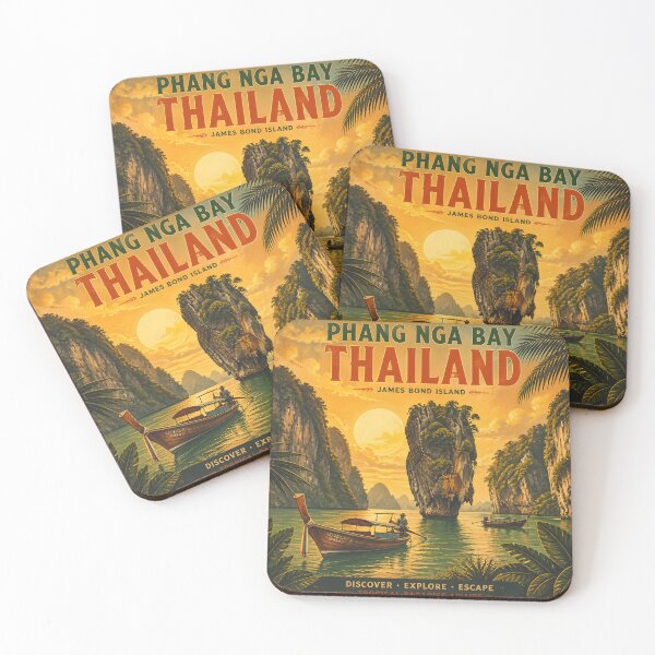Item preview, Phang Nga Bay Thailand National Park Poster				 designed and sold by Spirit of Siam.