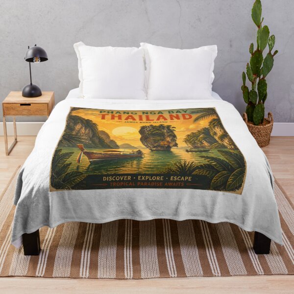 Item preview, Phang Nga Bay Thailand National Park Poster designed and sold by Spirit of Siam.