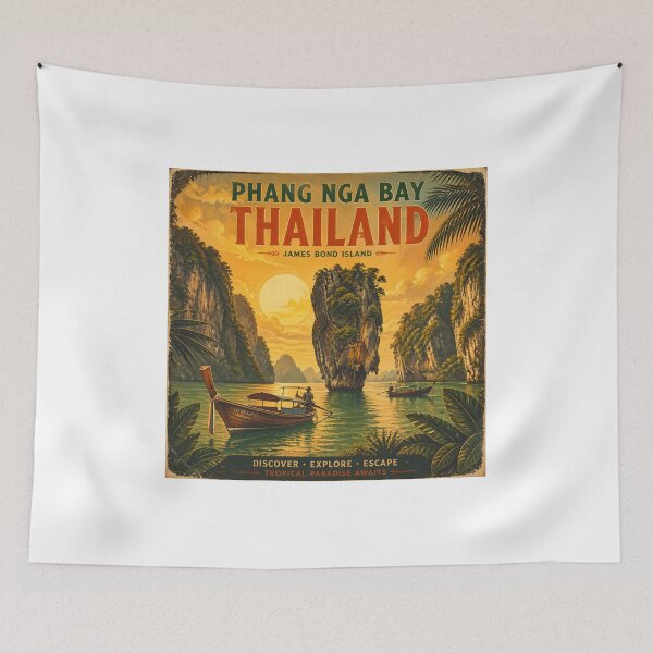 Item preview, Phang Nga Bay Thailand National Park Poster				 designed and sold by Spirit of Siam.