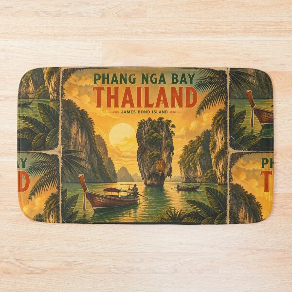 Item preview, Phang Nga Bay Thailand National Park Poster				 designed and sold by Spirit of Siam.