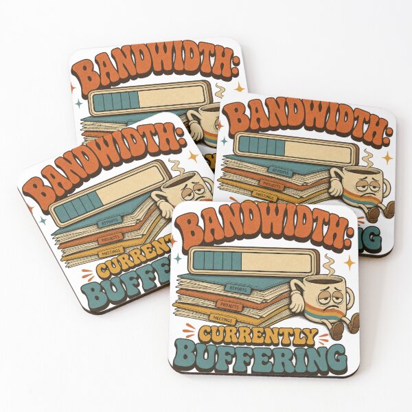 Item preview, Bandwidth Currently Buffering Retro Office Humor designed and sold by BoosterShop.