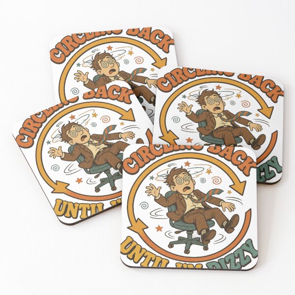 Item preview, Circling Back Until I'm Dizzy Retro Office Humor designed and sold by BoosterShop.