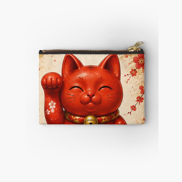 Item preview, Red Maneki Neko for Good Health designed and sold by fuku-mono.