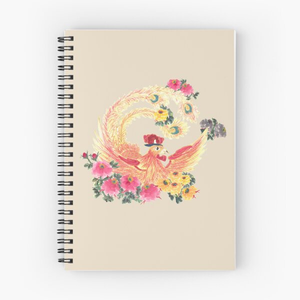 Item preview, Golden Phoenix & Peony Wreath | East Asian Mythology Art designed and sold by HiddenJadeArtStudio.