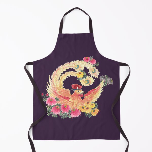 Item preview, Golden Phoenix & Peony Wreath | East Asian Mythology Art designed and sold by HiddenJadeArtStudio.