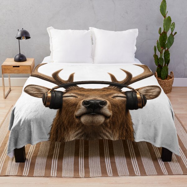 Item preview, Music Stag | Headphones & Antler Vibes designed and sold by Zosera.