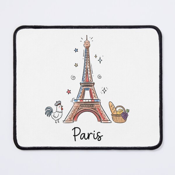 Item preview, Cute Eiffel Tower Paris Doodle Art designed and sold by RamyGallery.