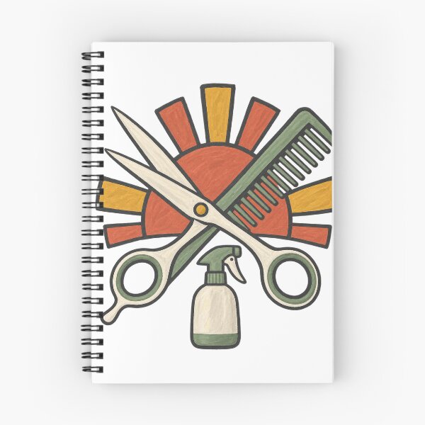 Item preview, Hairstylist Shears and Comb Sunburst Crest designed and sold by eignvalue.